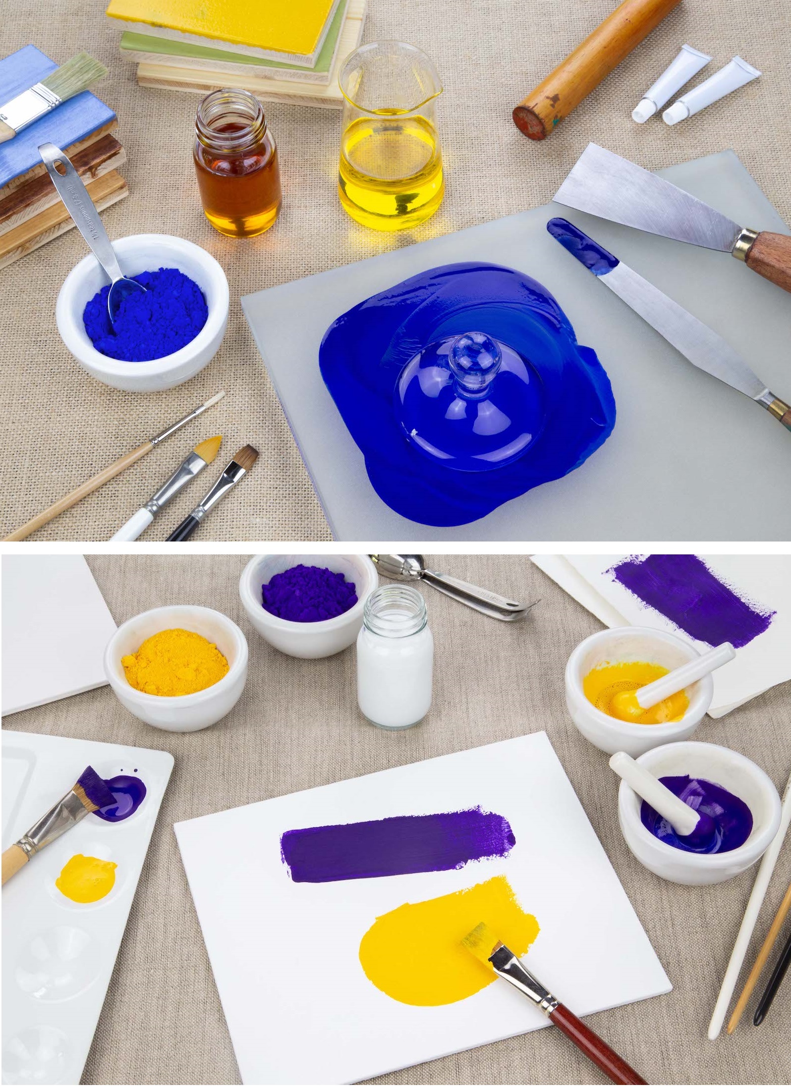 Öl- und Acrylfarbe -  - 