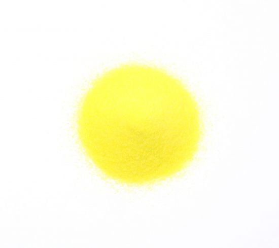 Vetro colorato, giallo brillante, trasparente