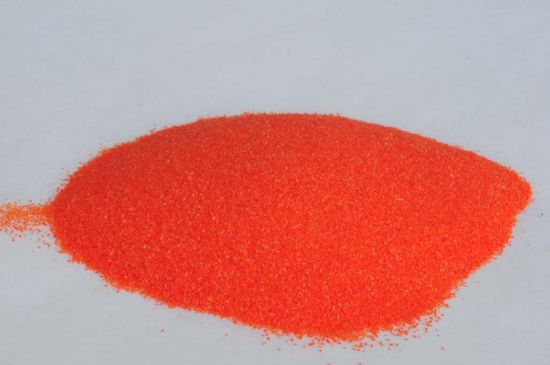 Farbglas opalorange gelblich, opak