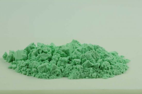 Vidrio coloreado, verde opalino, opaco