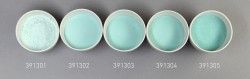 Verre coloré, vert de jade, transparent