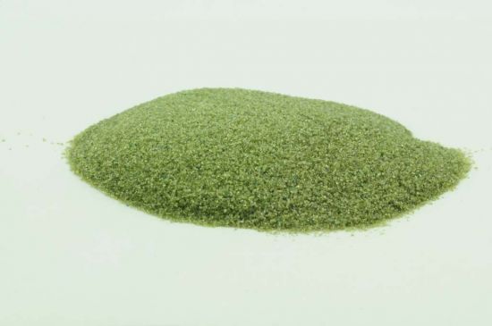 Verre coloré, vert-olive, transparent