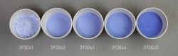 Verre coloré, bleu médium, transparent