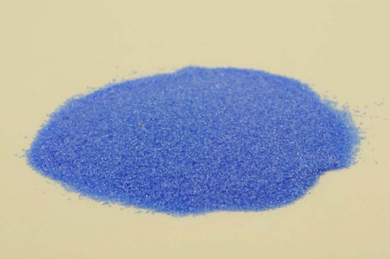 Verre coloré, bleu lumineux, transparent