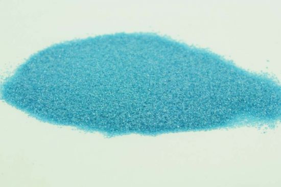 Farbglas türkisblau, transparent