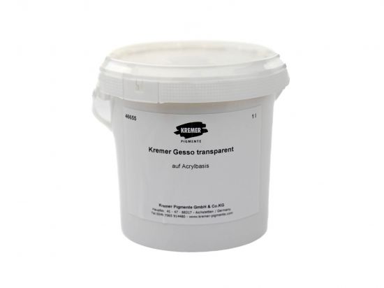 Kremer Gesso, transparent