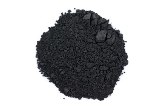 Poudre de graphite, noir