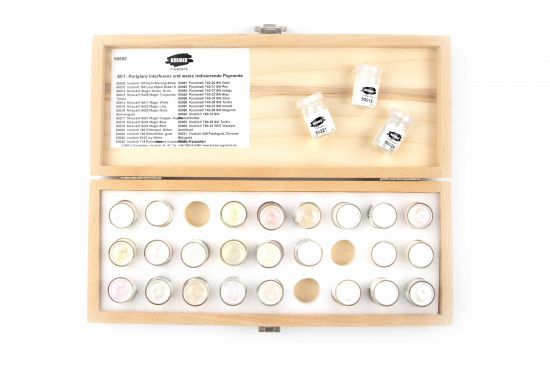Set: Pigments d´effet d´interférence et blanc iridecent