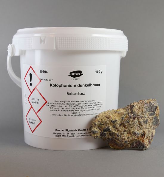 Colophony, dark brown
