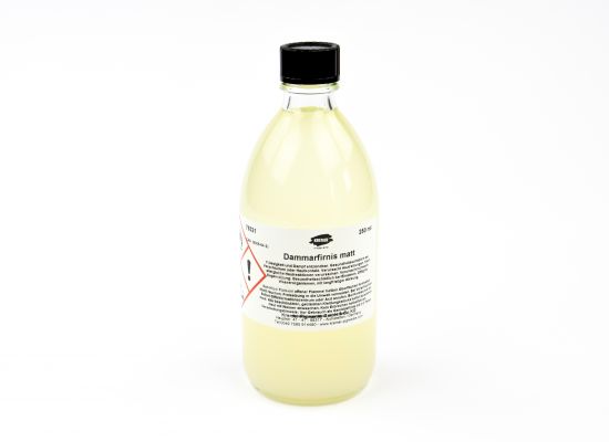 Vernis au Dammar, mat