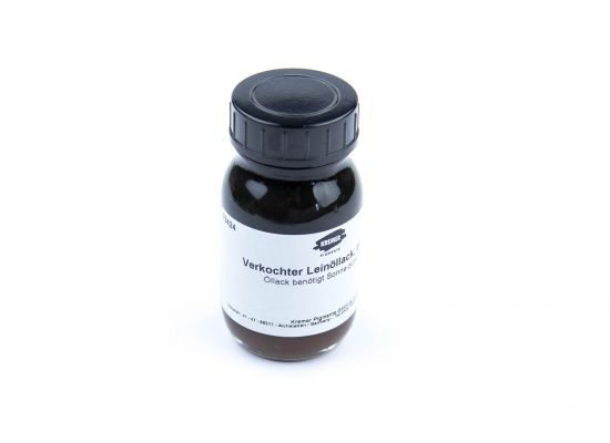 Verkochter Leinöllack, transparent