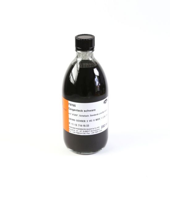 Violin Varnish with Furnace Black