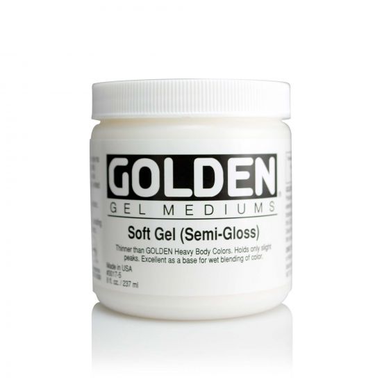 Golden GEL MEDIUMS, Soft Gel (semi-gloss)