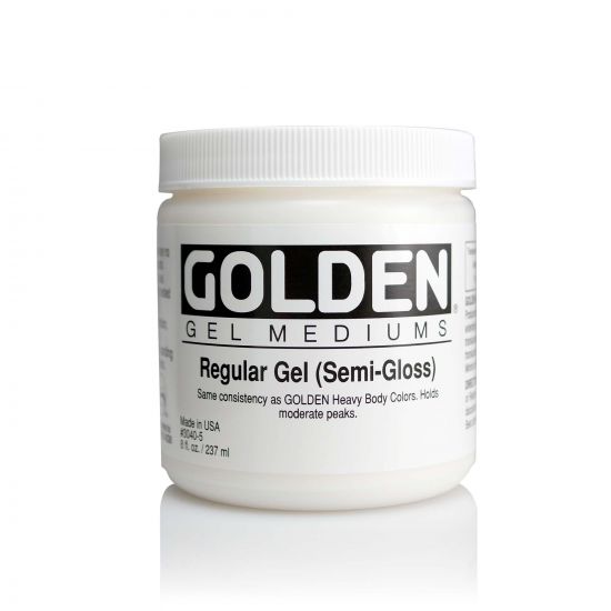 Golden GEL MEDIUMS, Regular Gel (semi-gloss)