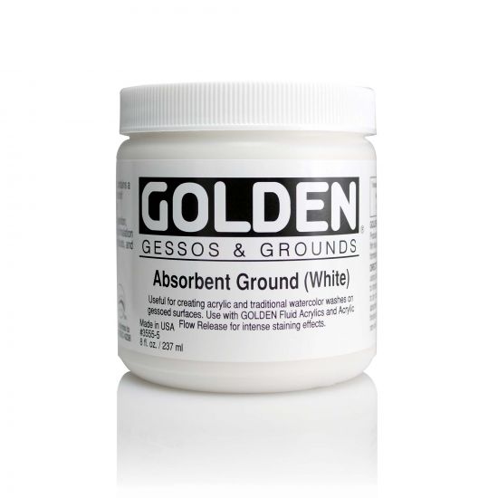 Golden GESSOS & GROUNDS, Absorbent Ground (white)