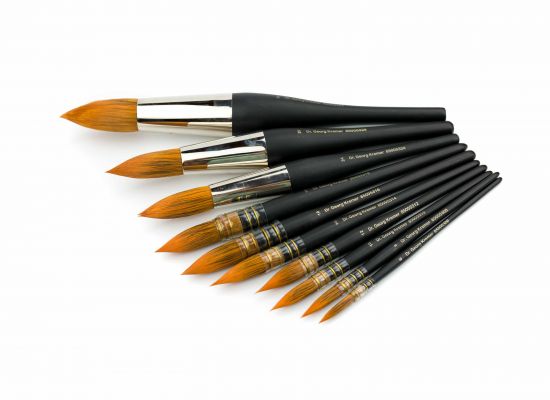 Watercolor Brush, Squirrel with synthetic hair, No. 10