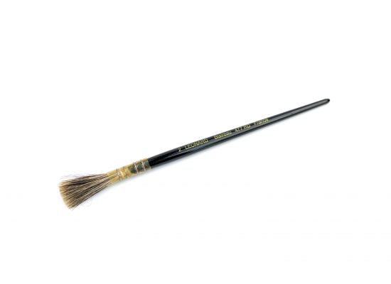 Badger Hair Brush, round, flat, No. 2