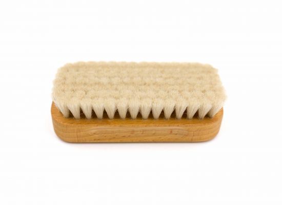 Brosse à main, rectangulaire, poil de chèvre, 15 mm