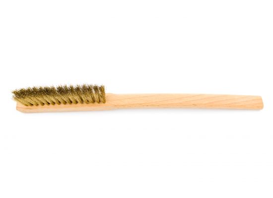Spazzola con manico, filo di ottone, 0,15/20 mm