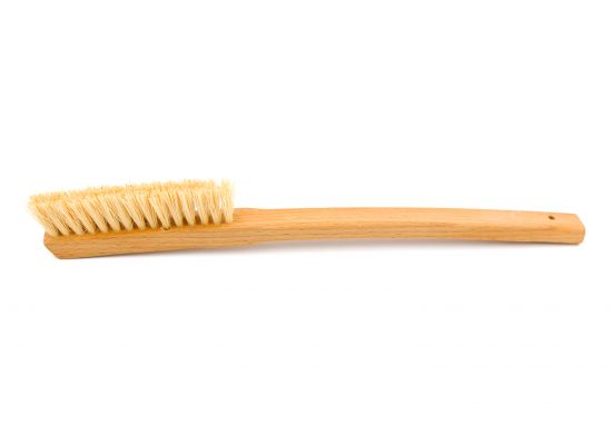 Cepillo de mango, fibra natural, blanca, 25 mm