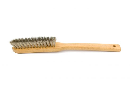 Brush with long handle, nickel silver wire, 0.20 mm