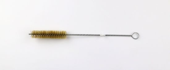 Gedrehte Zylinderbürste, Messingdraht 0,15, 25 mm Ø