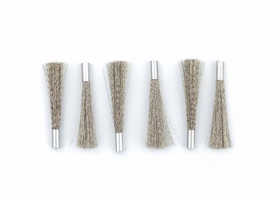 1 set of 6 erasing tips, V2A steel wire