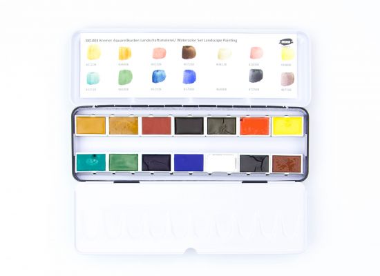 Kremer Aquarellkasten Landschaftsmalerei