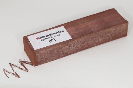 Craie au silicate, rouge, foncé r/3