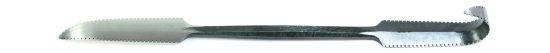 Racloir, denté bilatéral, 28 cm