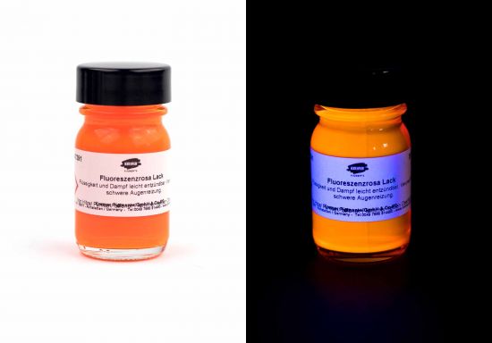 Rose fluorescent, vernis