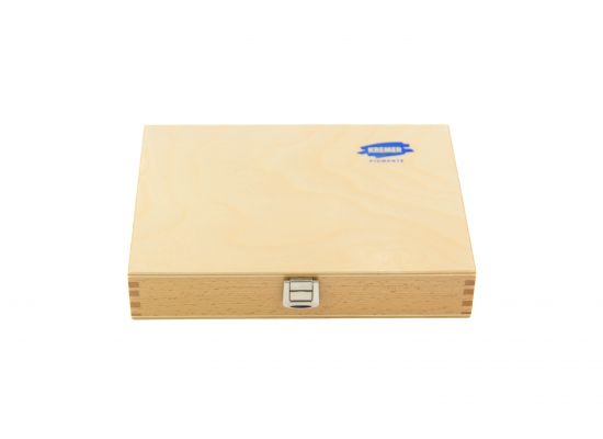 Coffret en bois vide, 24,5 x 18 x 4,5 cm