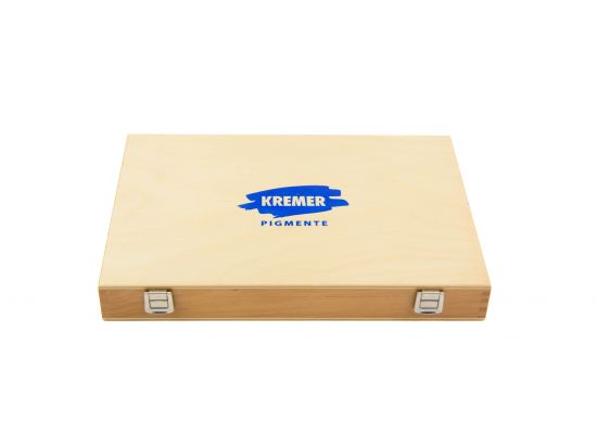 Coffret en bois vide, 34,8 x 24,4 x 4,4 cm