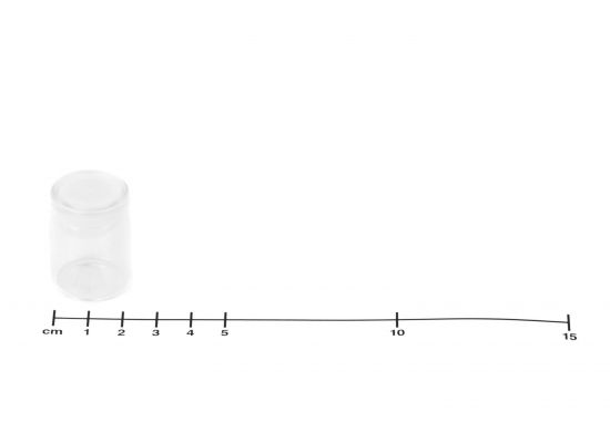 Glass with snap-on cover, 10 ml