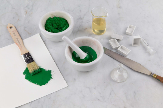 Grind the mixture in a mortar or...