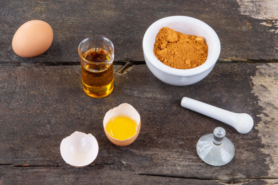 Receta: 'Lean Egg Tempera with Linseed Oil'