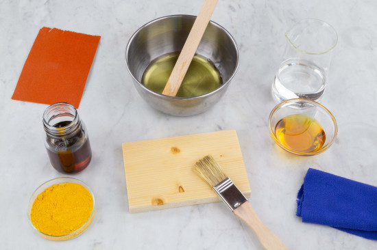 Tung Oil Varnish always needs priming with a half-oil. For the primer, mix 1 part Linseed Oil Varnish (#73100) and 1 part Kremer Solvent T (#70460) and apply a rich and even layer on the prepared wood surface. After about 15 minutes, take up excess primer with a lint-free cloth and sand the surface gently when dry. Consumption rate is about 100 ml/m².

For the following coats, apply the Tung Oil Varnish (#79055) directly out of the container in a thin layer. The varnish should be sanded with sandpaper in-between coats in order to make sure the upper coat bonds well with the one underneath. Consumption rate is about 70–90 ml/m². For wood protection in exterior areas, we recommend a total of 4 coats. In interior areas, 2 coats should be enough.