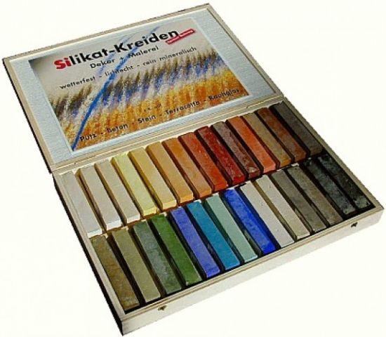 Set: Silicate Chalks, incl. 3 l silicate-fixative