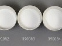 Verre coloré, blanc-émail, opaque
