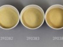 Verre coloré, jaune-ambre, transparent