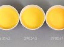 Verre coloré, jaune-couronne, opaque