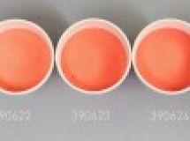 Verre coloré, orange d´opale rougeâtre, opaque