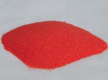 Verre coloré, orange d´opale rougeâtre, opaque