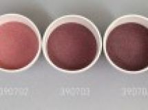 Verre coloré, rouge-rubis de cuivre, transparent