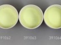 Verre coloré, jaune-pomme, opaque