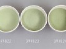 Verre coloré, vert-olive, transparent