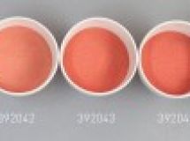 Verre coloré, rouge-corail, opaque