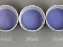 Verre coloré, bleu montan, transparent
