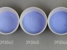 Verre coloré, bleu médium, transparent