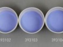 Verre coloré, bleu intense, opaque